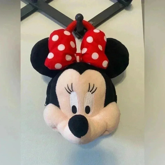 DISNEY MINNIE MOUSE COLLECTABLE PLUSH 3D MINNIE MOUSE PURSE BAG‎ - Picture 1 of 12
